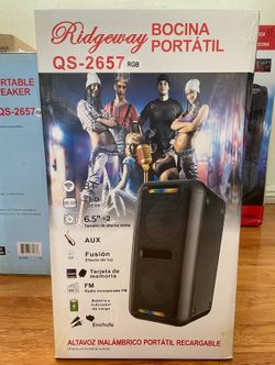 Double 6.5" Rechargeable Bluetooth speaker