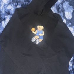 Polo Bear With Lakers Jersey Black Hoodie SIZE:LARGE