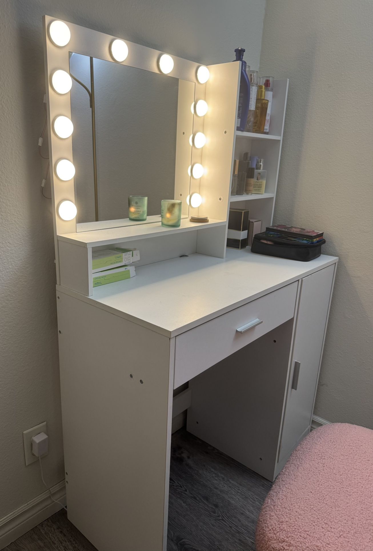 Vanity with Mirror And Light