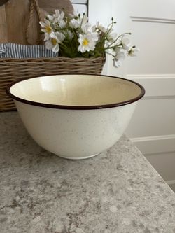 Metal bowl $8