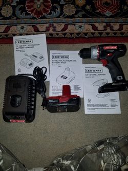 C3 craftsman drill charger and battery