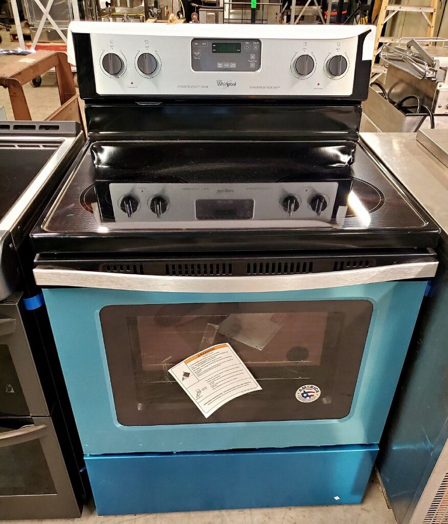NEW WHIRLPOOL Stainless Electric Range Stove Warranty WFE320M0ES