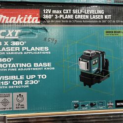 Makita 12v Cxt Self Leveling 360 3 Plane Green Sale Kot