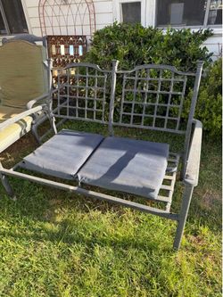 Hampton Bay Metal Outdoor Bench
