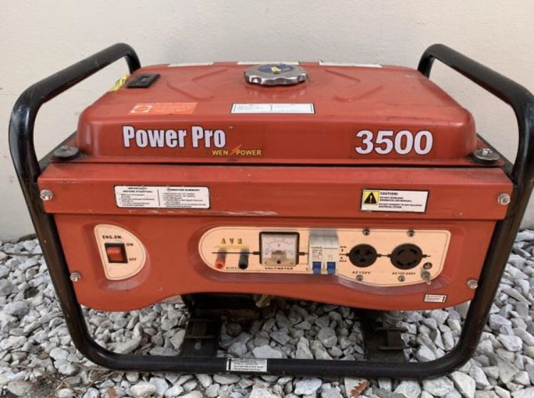 [[MUST SEE]] GENERATOR 3500 Watts (BRAND: PowerPro) ONLY NEEDS CARBURETOR CLEANED/ Starts From Starting Fluid || 350 FIRM EXCELLENT DEAL