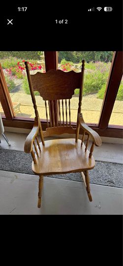 Wooden rocking chair