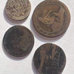 19th Century Spanish And Early 20th Century Brazilian Coins