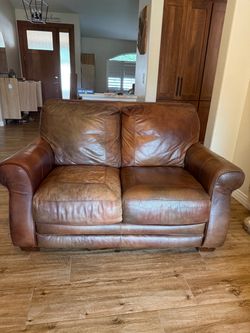 Free pottery barn leather couch