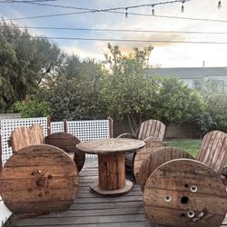 Cable Reel Patio Set 