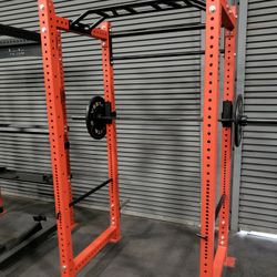 NEW Squat Rack Cage For Home Gym Bumper Plates Adjustable Bench Rubber Flooring Mats Dumbbells Kettlebells Olympic Weights 