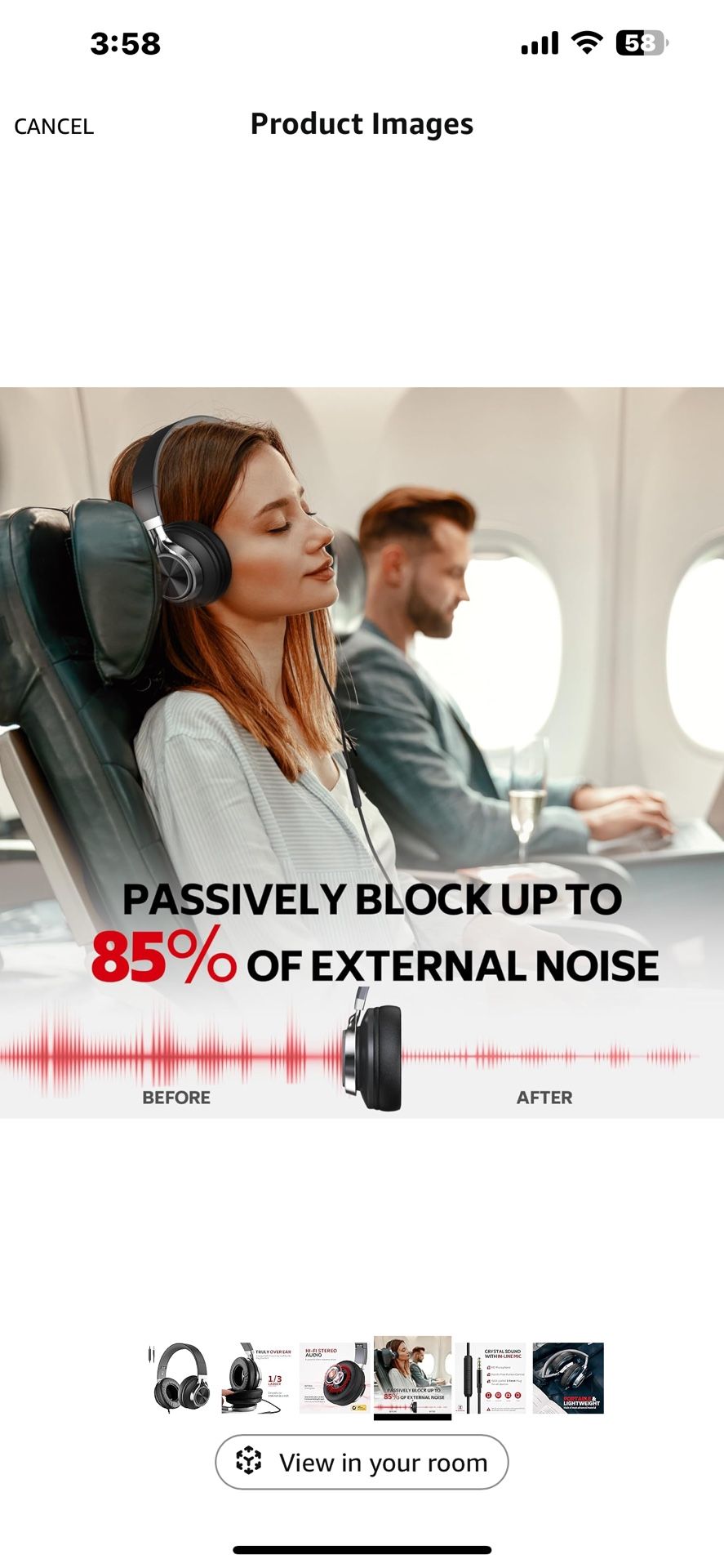 New Headphones Wired Over Ear, Corded Stereo Headsets with Microphone Volume Control for Adults Teens Kids 3.5mm for Cellphones, Tablets, Laptop, Chro