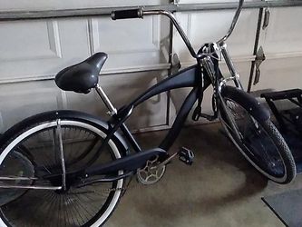 Black Lowrider Cruiser Bicycle