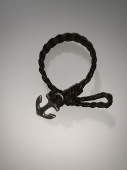 James Avery anchor leather bracelet