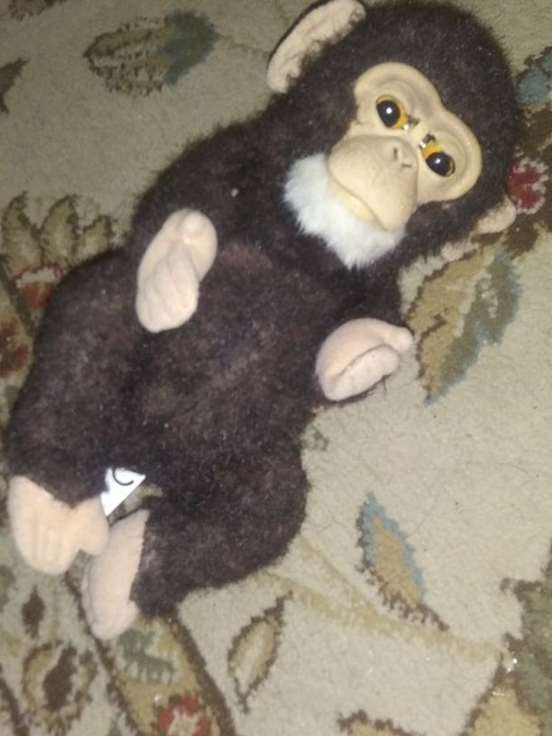 A Vintage Moving Blinking Baby Chimp