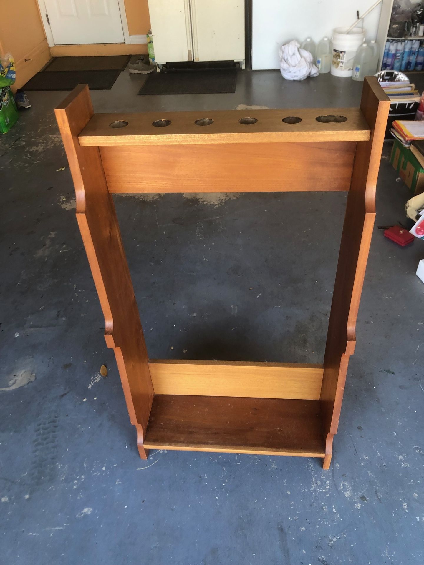 Solid Mahogany Wood Gun Rack