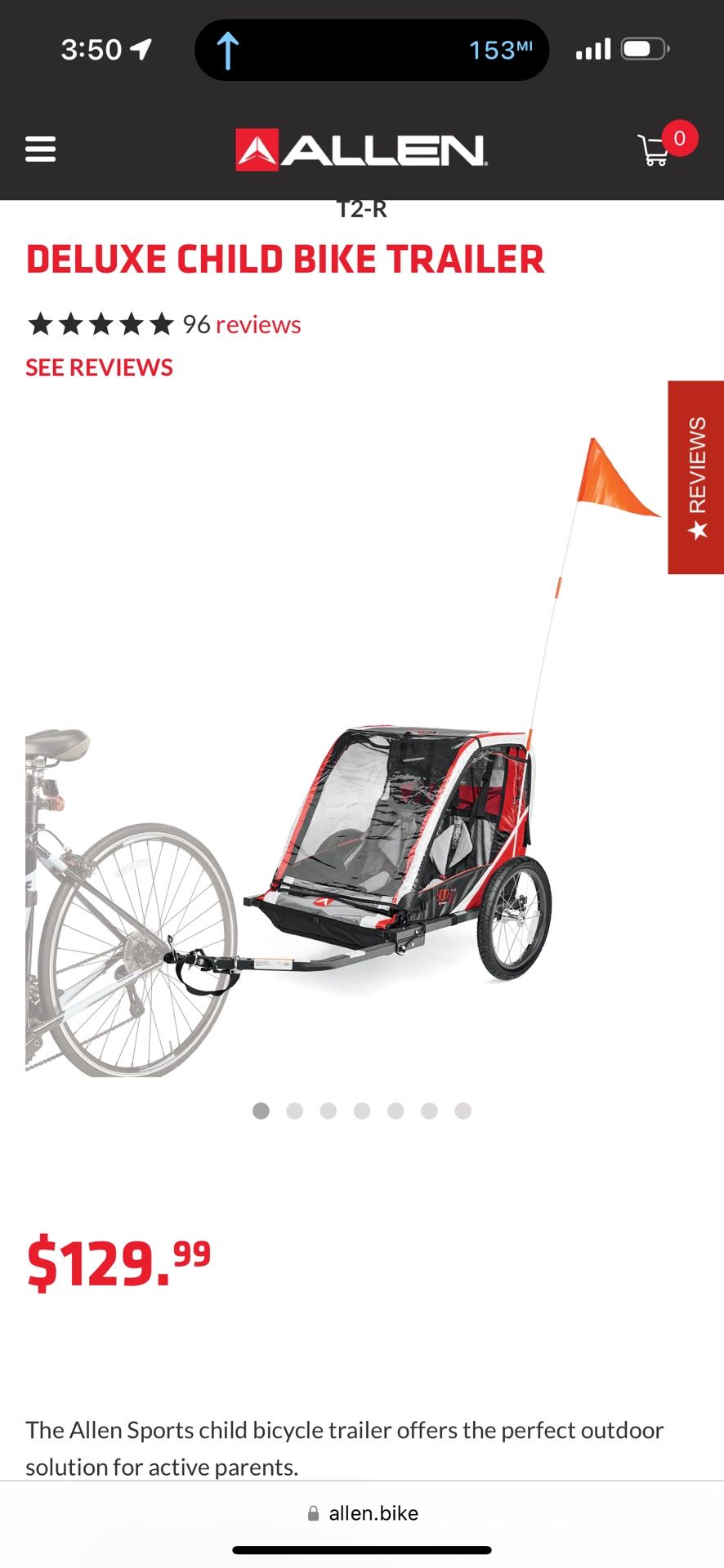 Allen deluxe child bike trailer/ Hyper Tough 120lb Hitch-Mounted Folding 4-Bike Carrier