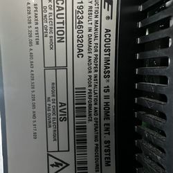 ACOUSTIMASS® 15 lI HOME ENT. SYSTEM