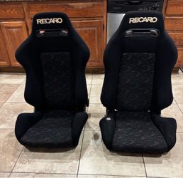 Recaro SR3/SR3 Lemans Confetti Seats pair