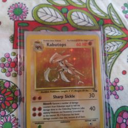 Kabutops Pokemon Holo Rare