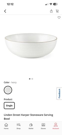 Stoneware serving bowl