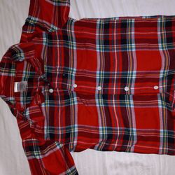 Red Plaid Dress Shirt