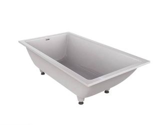 Brand New Still Wrapped On Pallet Victoria + Albert drop in or undermount stone resin bathtub