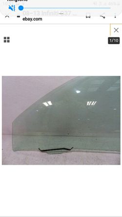 2014 08-13 Infiniti G37 sedan Left Driver Side Door Glass Window SAVE VISIT SITE