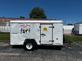 Single Axle Enclosed Trailer with Built-in Shelves