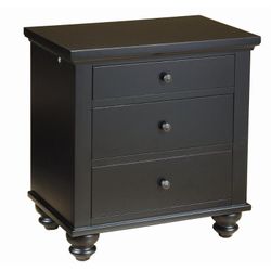 Aspen Home Cambridge Black Wood Nightstand