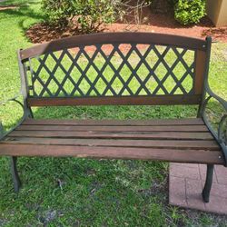 garden bench   as is condition 