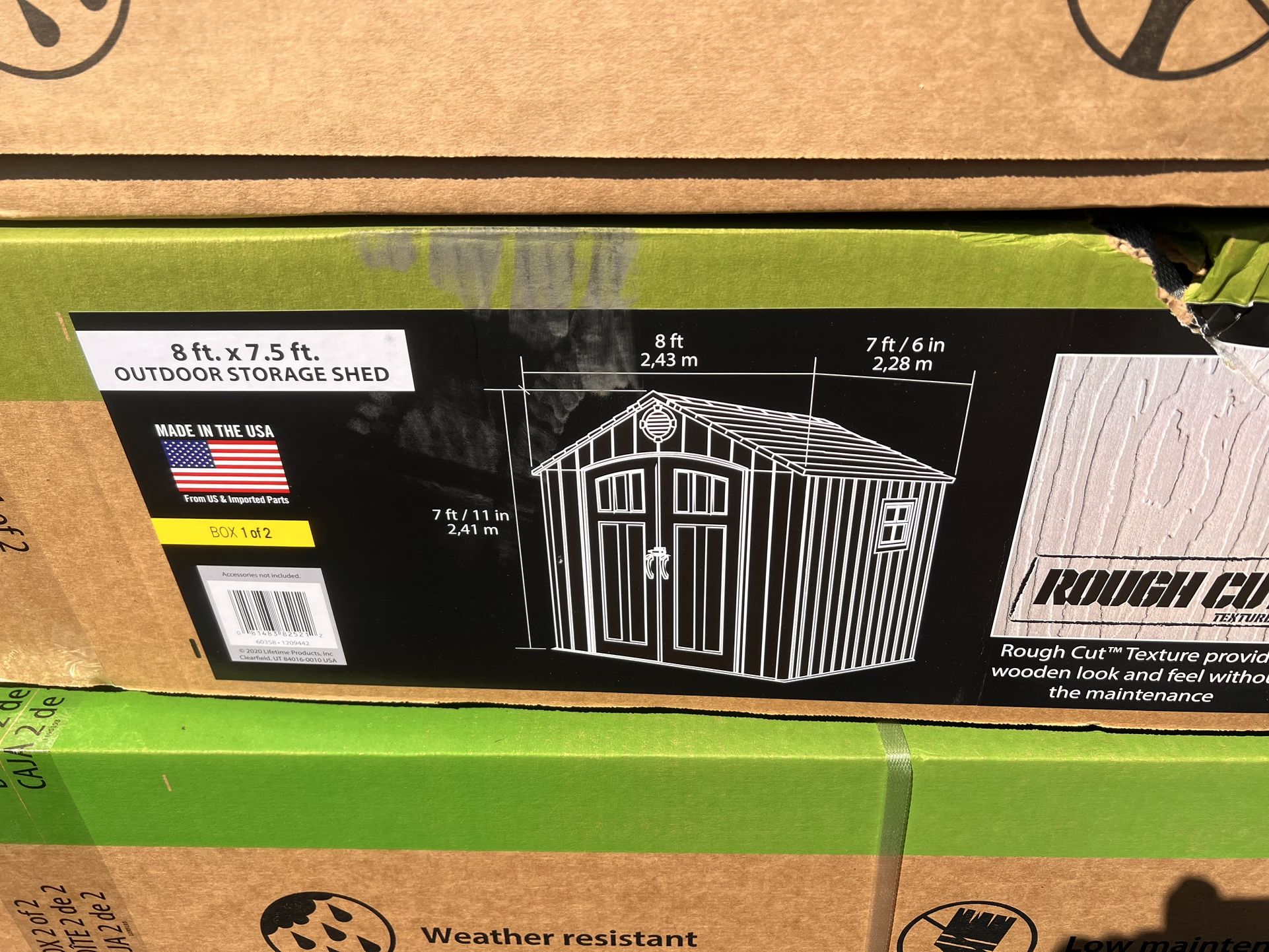 Lifetime 8x7,5 Outdoor Storage Shed (New)