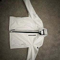 BRAND NEW WITH TAGS Calvin Klein white zip up jacket RETAIL IS $150 Size XL