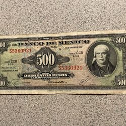 500 Pesos De Mexico 🇲🇽 