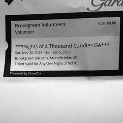 Night Of A Thousand Candles (brook green Gardens)