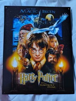 Harry Potter Sorcerer's Stone Metal Tin Sign