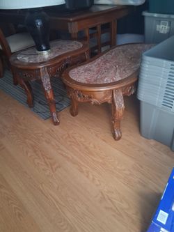 Family room end table and center table