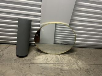 Oval Gold Mirror