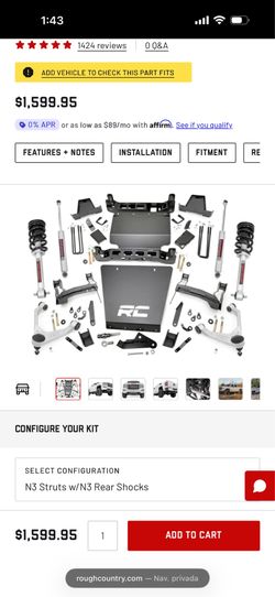 7 Inch Stamped Steel LCA Lift Kit | Forged UCA | Bracket | Chevy/GMC 1500 (16-18)