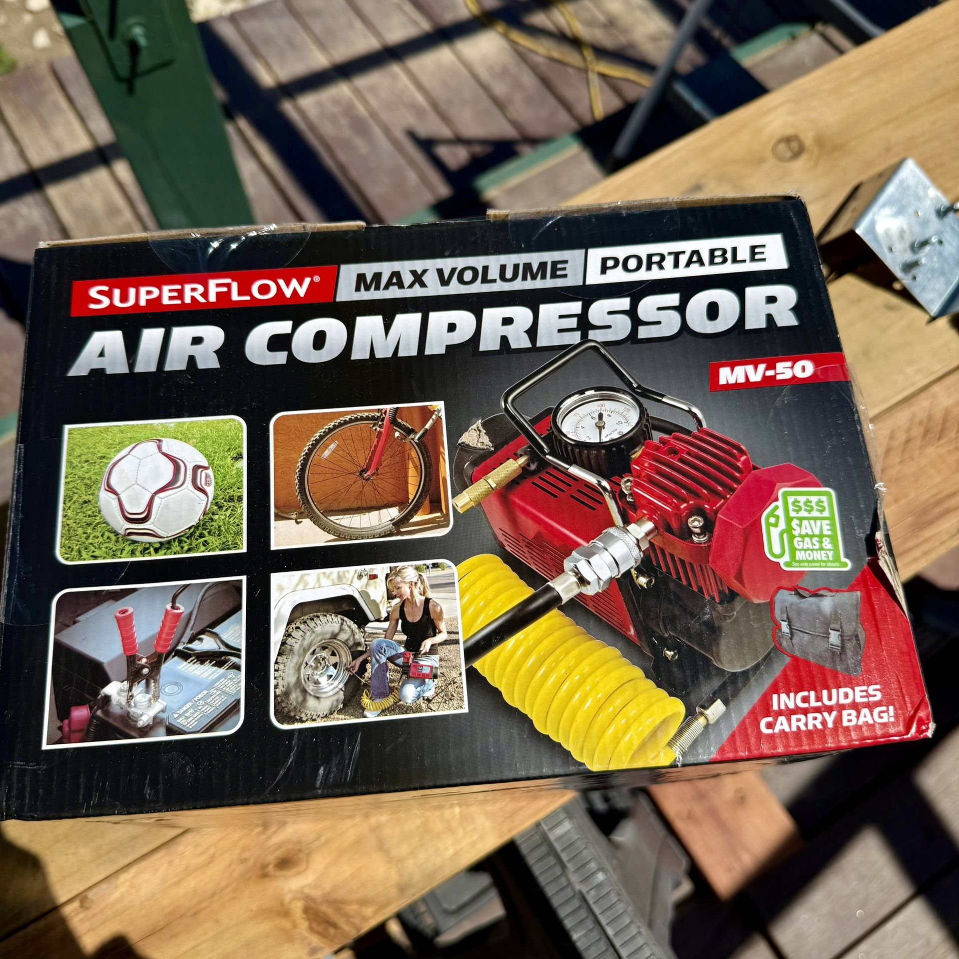 Brand New Portable Air Compressor by Superflow MV-50 150psi