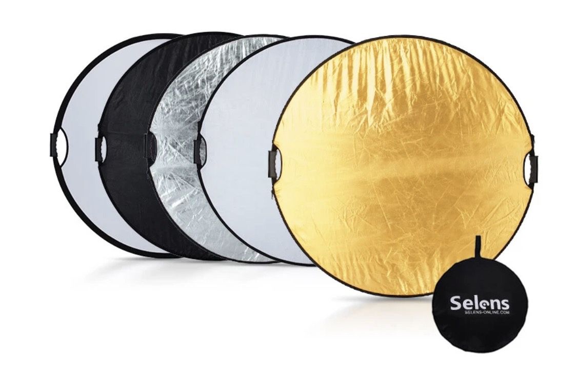 Selens 43 inch (110cm) 5 in 1 Collapsible Photography Reflector