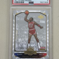 2002 Upper Deck Michael Jordan All-Stars Promo #MJ2 PSA 9 Chicago Bulls 