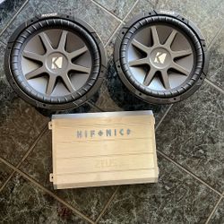 Car Amplifier And Speakers 