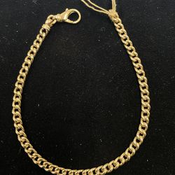 14k Gold Curb Bracelet 16g 8.5” 