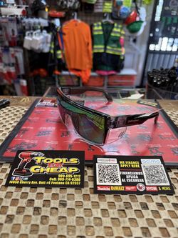 BOMBER Buzz-Bomb Green Mirror PL Safety Glasses