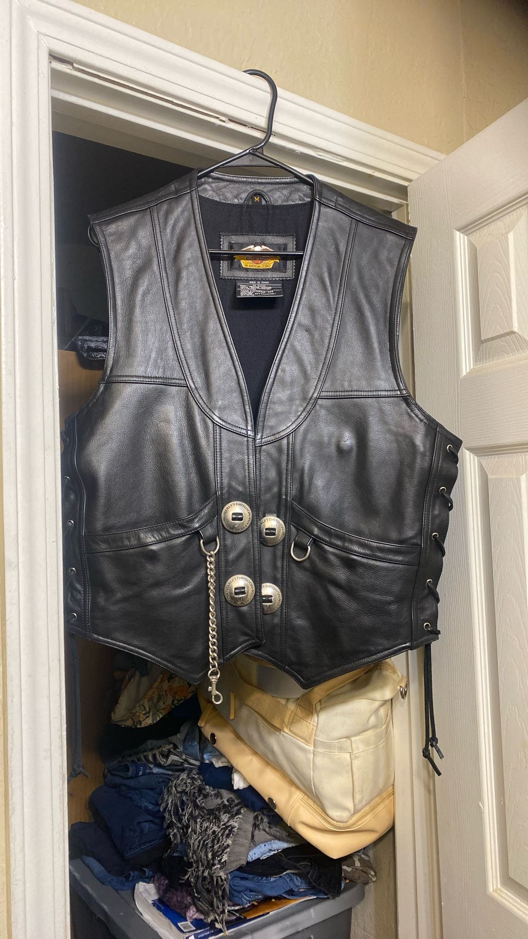 Harley Davidson Leather Vest 