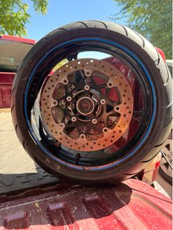 06-07 Suzuki GSX-R 600/750 Wheels – New Michelin Power 6 Tires, No Cracks or Dents