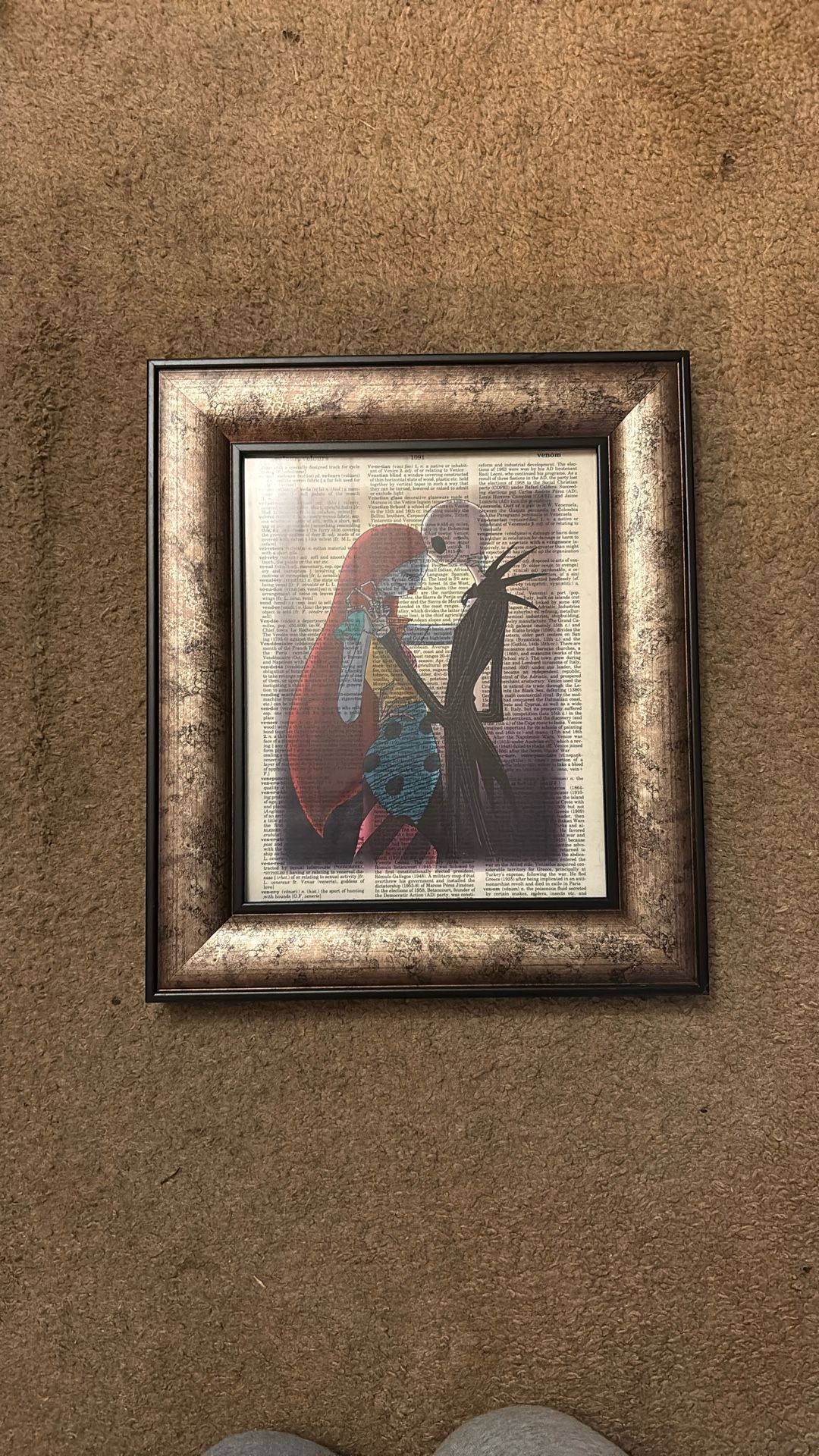 Nightmare before Christmas photo frame