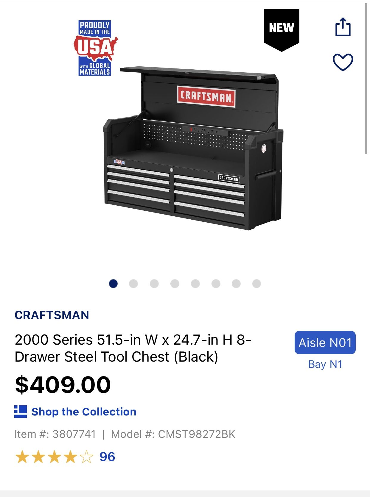 Brand New  Never Used With Key Tool Box 