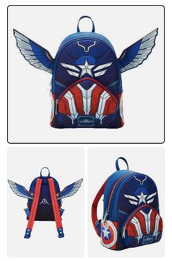 NWT Captain America Disney Loungefly Backpack