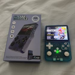 Brand New R36S Portable Handheld 64 GB in Blue